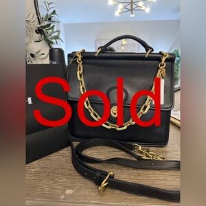 SOLD: Vintage Legacy Coach Willis Leather Crossbody Bag, Black Leather, #9927
